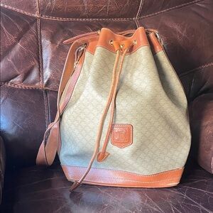 Vintage Celine Paris women’s Shoulder Bucket Bag, beautiful condition